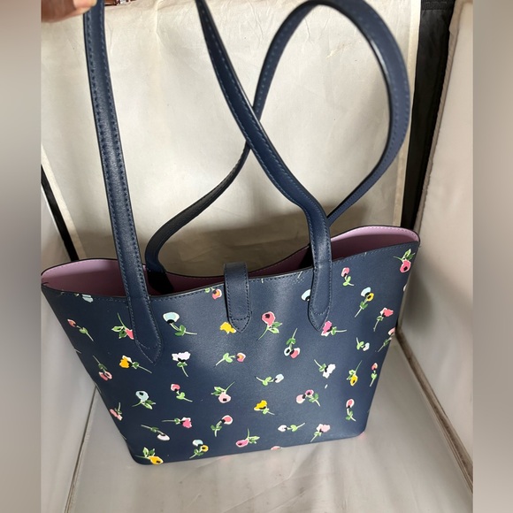 Kate Spade Navy Floral Tote Bag - Picture 4 of 14